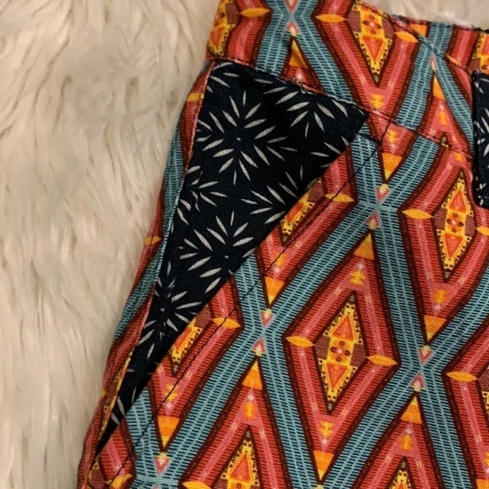 Sundance Kalini linen blend print shorts XS New, no tag